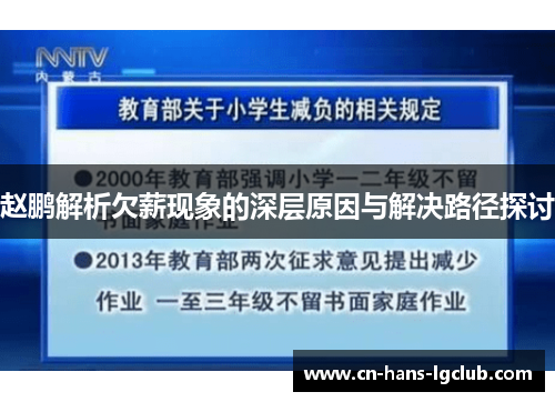 赵鹏解析欠薪现象的深层原因与解决路径探讨
